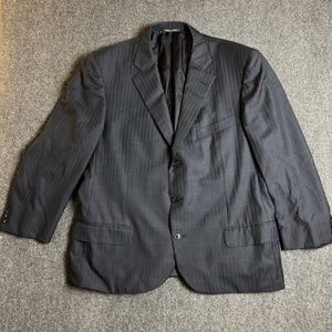 Ermenegildo Zegna Neiman Marcus Black Blazer 100% Wool 44R Men's